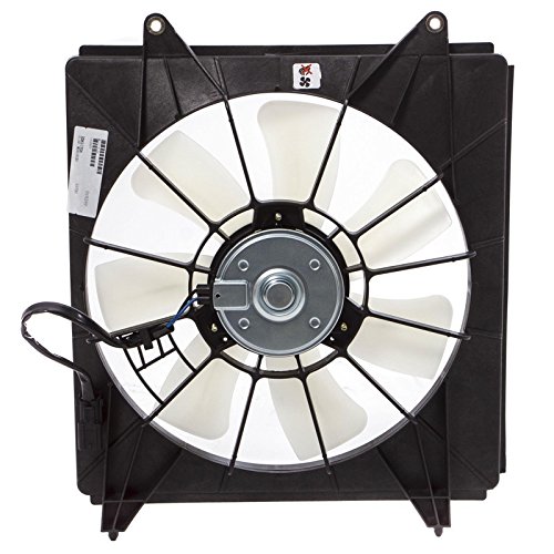 CarPartsDepot Front Cooling Fan AC Condenser Fan Assembly Compatible with 2008-2011 Accord TSX 2.4L L4 HO3113123 for Denso Style