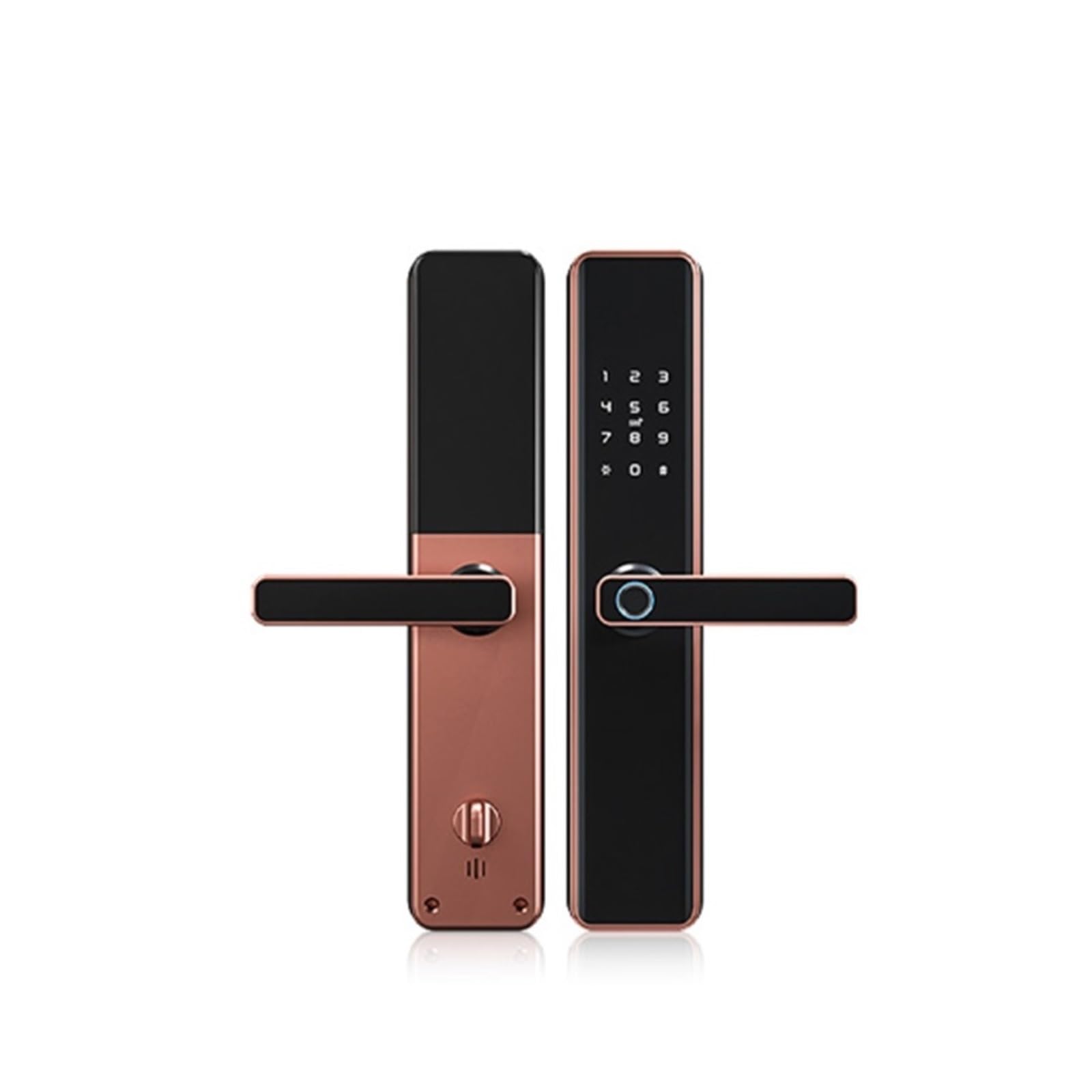 Inteligentny zamek, Wodoodporny, Inteligentny Zamek Bluetooth Wi-Fi Z Czytnikiem Linii Papilarnych, Elektroniczny, Cyfrowy Kodem Biometrycznym(SKY BLUE)
