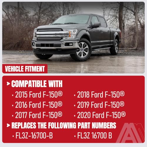 Image of Front Hood Latch Assembly - Compatible with Ford - F-150 - Bonnet Lock - Hood Lock Latch - Replaces FL3Z-16700-B - 2015-2020