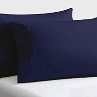 Vista 10 de Juego de 2 fundas de almohada de 600 hilos, 100% algodón egipcio de fibra larga, fundas de almohada suaves y duraderas, fundas de almohada suaves