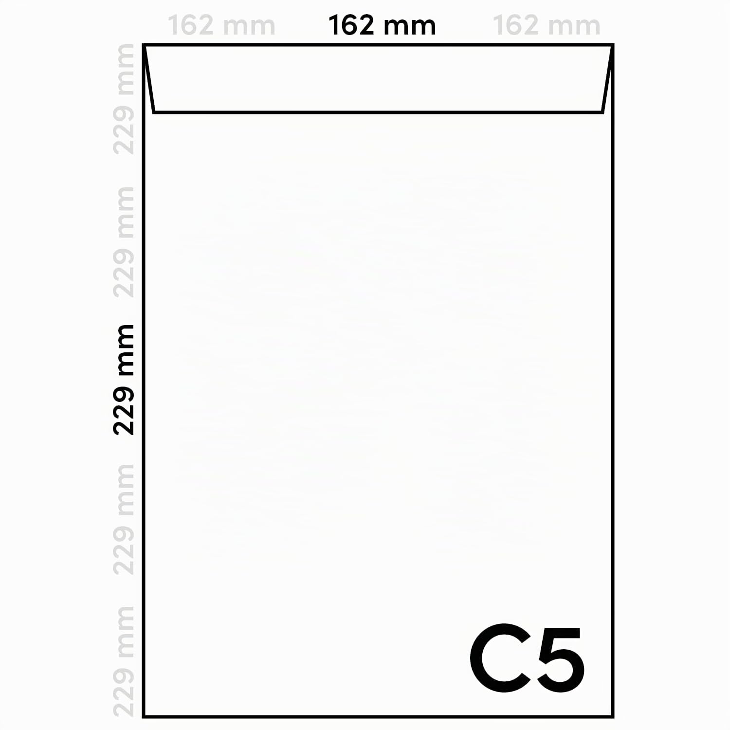 Netuno 500 sobres marrón C5 162 x 229 mm 90 g papel kraft sin ventana solapa recta cierre autoadhesivo para documentos A5 contratos y facturas