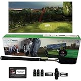 tittle X Home Golf Simulator 2021 E6 Connect Edition - Indoor Real Golf Game Experience with Smart Micro Sensor Swing Analyzer (Compatible with iOS and PC) (Stick Package)
