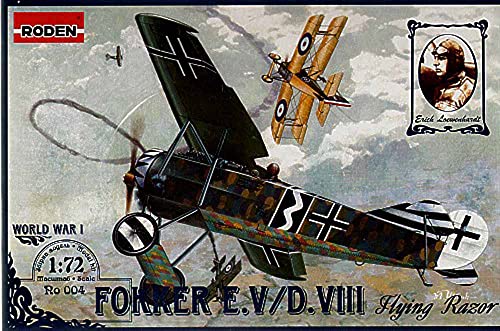 Roden Fokker E.V/D VIII 'Flying Razor' German Fighter Airplane Model Kit