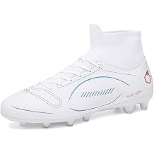 ESXGED Womens Comfy Soccer Boots Spike Shoes Mens Athletic Outdoor/Indoor Football Shoes Girls/Boys Running Walking Student Cleats Fashion Sneakers