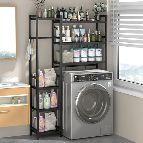 Stoolzfaid Over Washing Machine Storage Unit,Drum Washing Machine Storage Rack,Washer And Dryer Storage Shelf,Bathroom Space Saving Organizer Rack,for Bathroom Kitchen Balcony Laundry Room