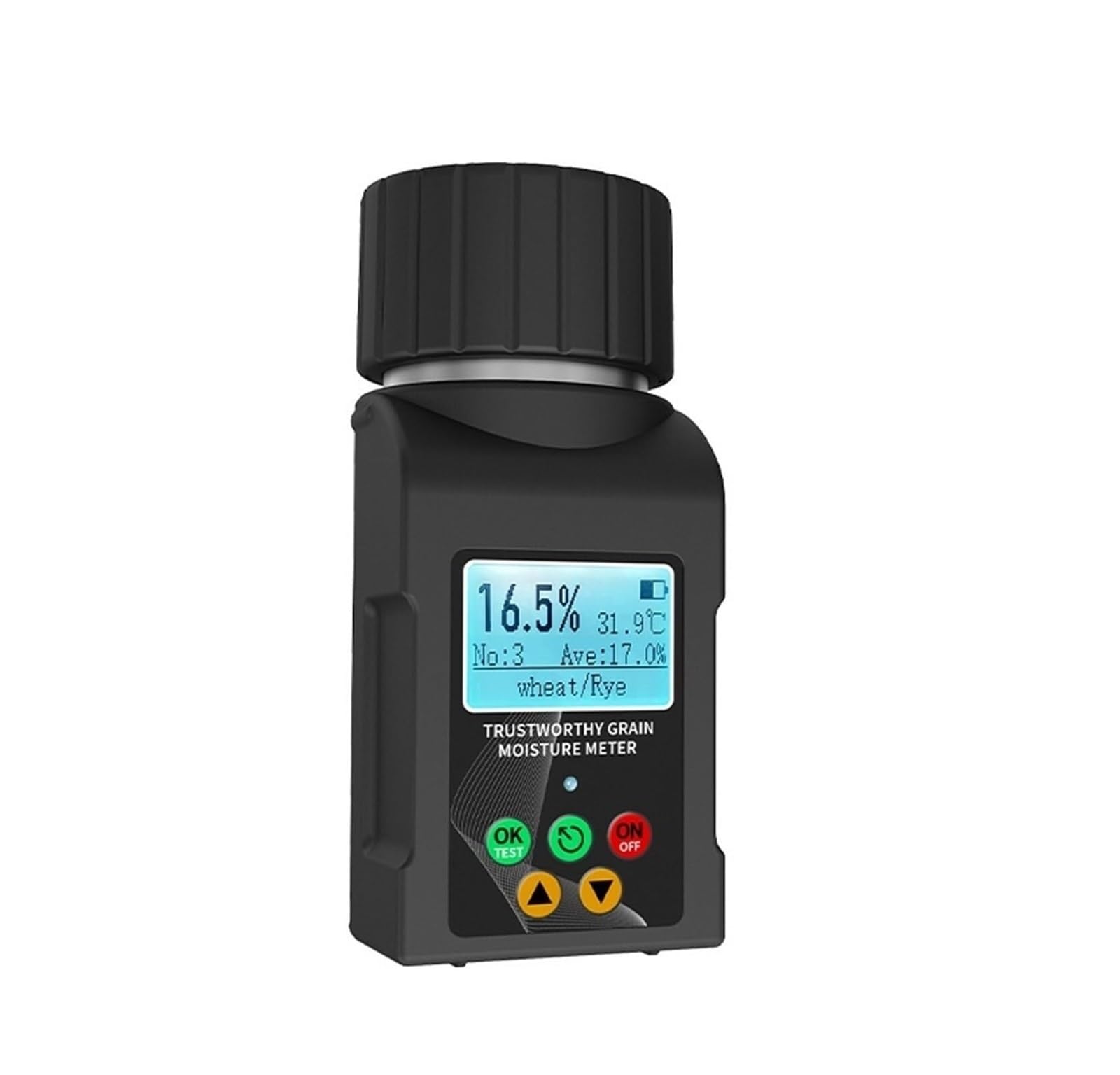 Amrttwy One Color Moisture Meter, Moisture Meter For 25 Types Grains, Corn, Bean, Peanut, Seed, ​​Hygrometer, Practical Reading