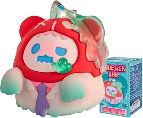 Miniatura 1 de BEEMAI Ghost Bear Lovesick Lab Series 3 piezas (sin repetición) diseño aleatorio lindas figuras de escritorio, juguetes coleccionables, regalos de