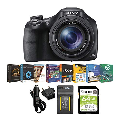 Sony Cyber-shot DSC-HX400 Digital Camera (Black) with 16GB Accessory Bundle
