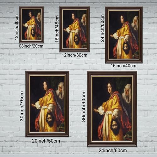 Toile Judith avec la tête d'Holopherne pour décor de bureau - 2