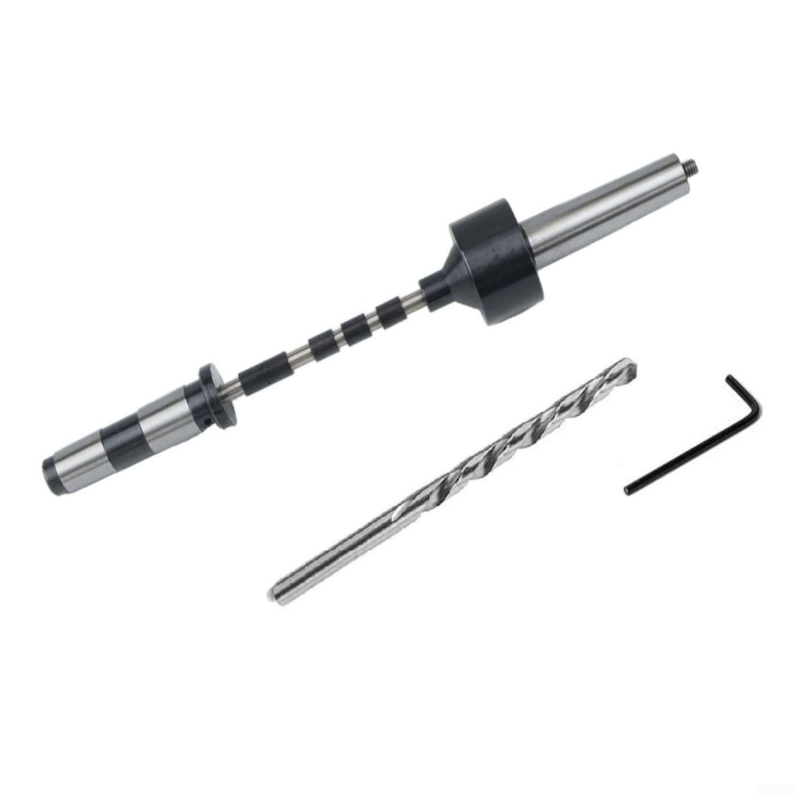 MT2 Kit de mandrin avec économiseur de mandrin, foret de 7 mm et 5 bagues pour PM-002, outil de tournage du bois en acier inoxydable trempé pour la fabrication de stylos
