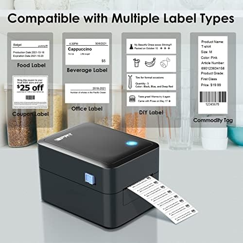 iDPRT Bluetooth Label Printer - 2022 Ultra Fast Thermal Label Printer,  Wireless Label Maker with APP for 1
