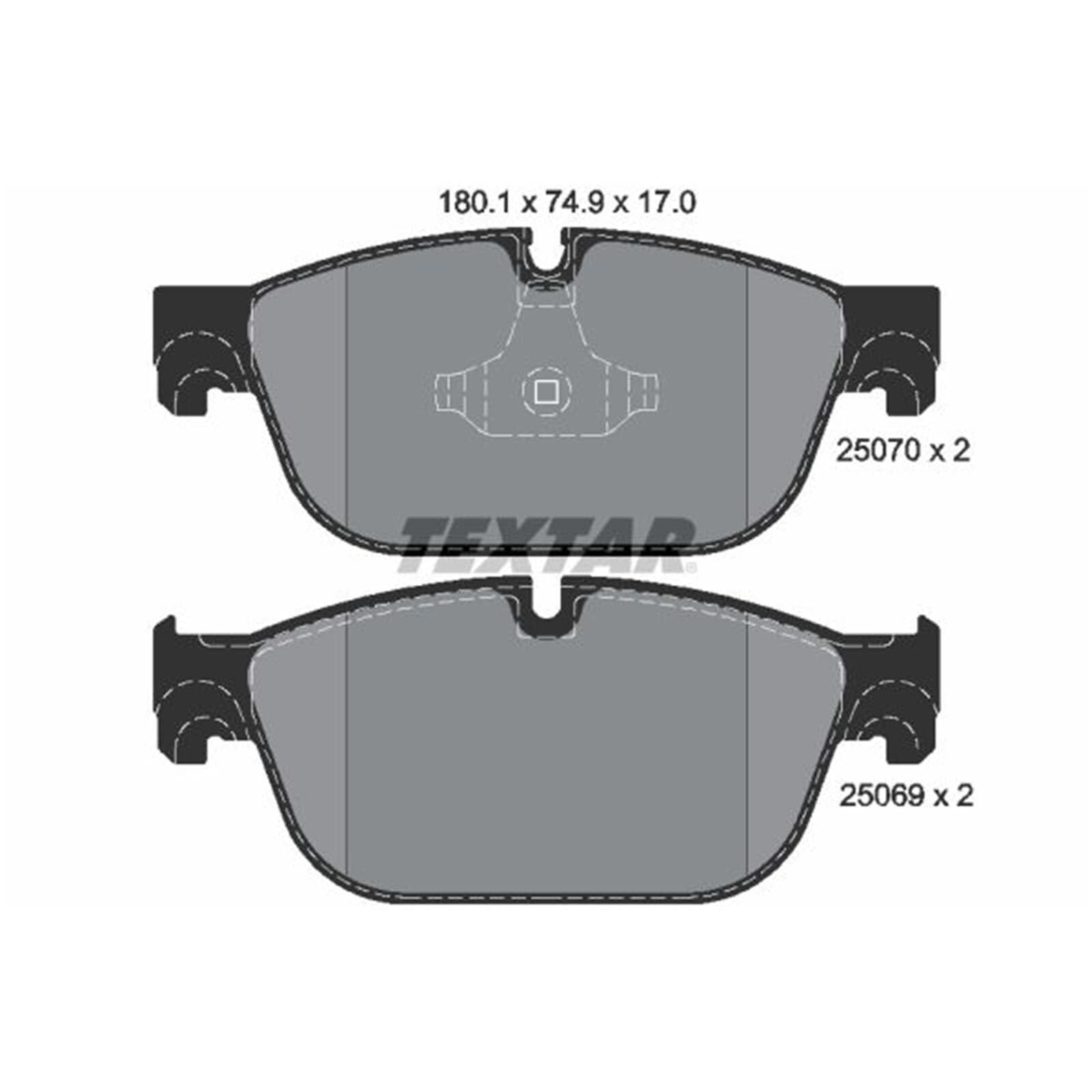 Textar Bremsscheiben 340mm + Beläge vorne | 92256003 + 2507001 Kompatibel mit 508 I (8D_),508 SW I (8E_),C5 III (RD_),C5 III Break (RW_),C6 (td_)