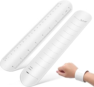 Lurrose ウェアラブルメモ 2個セット シリコン製 消せるメモ 手首に巻くメモ帳 繰り返し使用可能 自宅 オフィス用 子供用 ホワイト 23.8X4.5cm