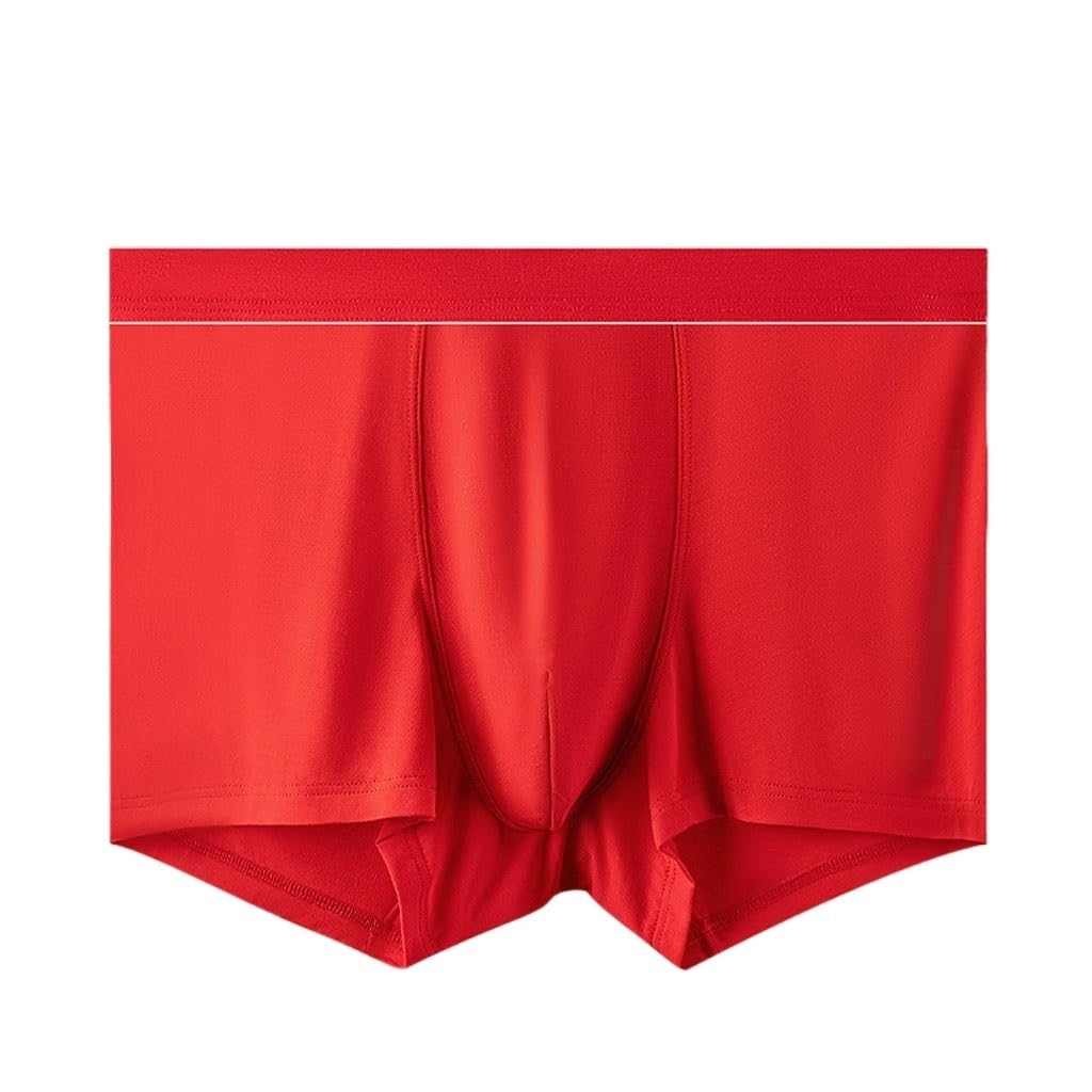 Sous-vêtements en modal rouge taille moyenne pour un mariage confortable en 3XL