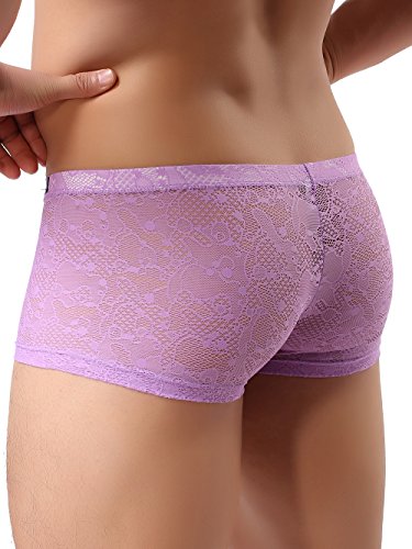 Ikingsky Ikingksy Men's Sexy Boxer Briefs Soft Low Rise Pouch Underwear (Medium, 6 Pack) #TOP2