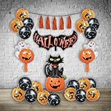 P' CLOWN - 24127 - Set mit 28 Halloween Luftballons und Zubehör