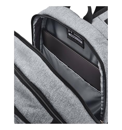 Under Armour Unisex Hustle 5.0 Team Backpack, (012) Pitch Gray Medium Heather/Black/Black, One Size Fits All4