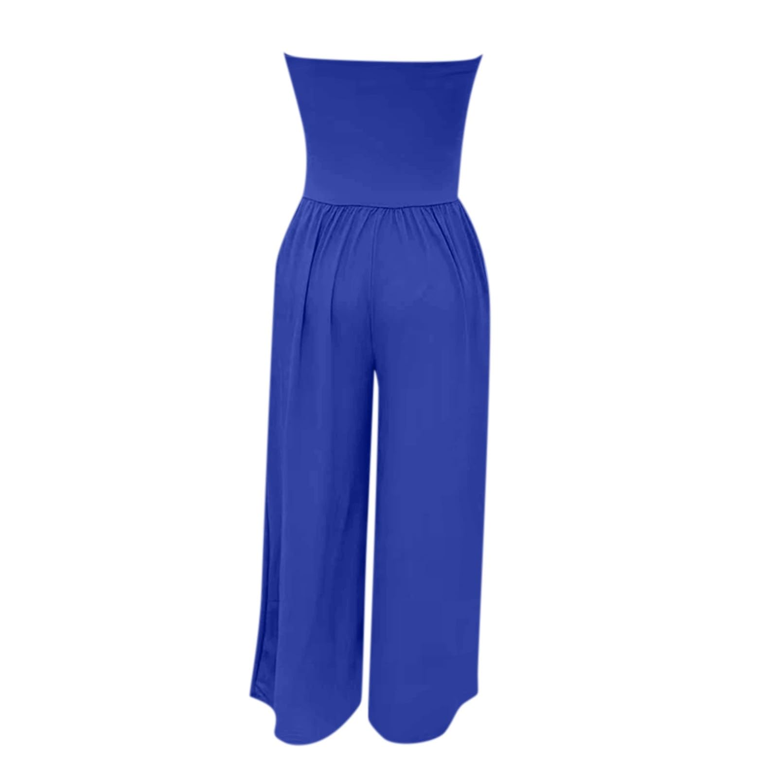 Mono para mujer, elegante, festivo, traje de pantalón, sexy, mono bandeau