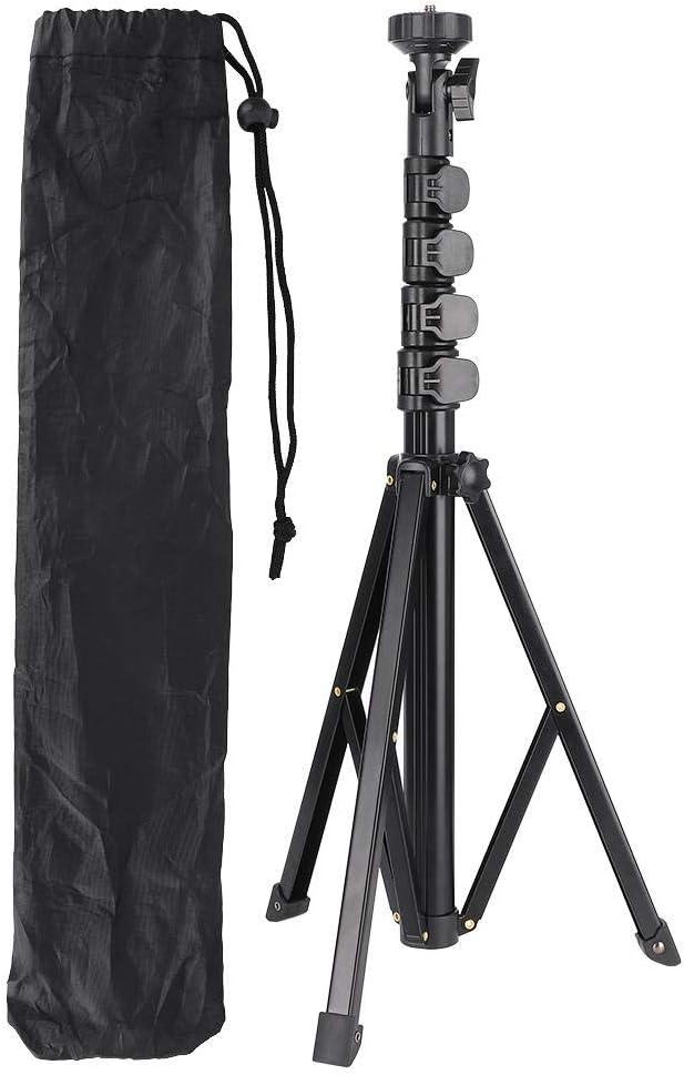 FL019 Light Stand Photography Studio Tripod Aluminum Alloy Adjustable Mobile Phone Live Bracket Video Photo Light Stands Black Multifunction