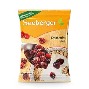 Seeberger Cranberries gesüßt 13er Pack: Halbierte, kanadische Cranberries fruchtig-süß – zum Snacken, als Backzutat und Verfeinern von Gerichten – getrocknet & ungeschwefelt, vegan (13 x 125 g)