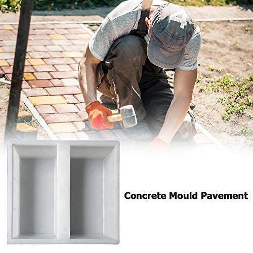 AZURAOKEY 5 Pcs Brick Template DIY Paving Mould Concrete Block Molds DIY Path Maker Molds Portable Corridor Concrete Driveway Stone Path Molds for Garden Yard Parts - Thumbnail 3