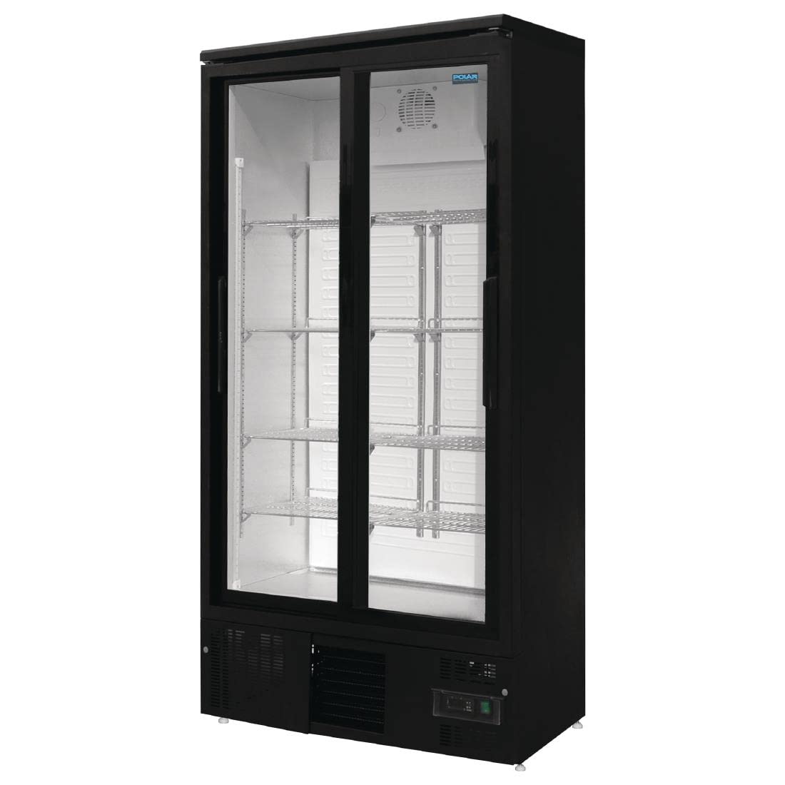 Polar gj448 vertical Back Barra deslizante doble puerta refrigerador, 490 L