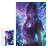 para Adultos 300 PCS Rompecabezas Magical Fairy Anime Girl Rompecabezas para Adultos Juegos Relajantes para La Diversión Familiar Juego Desafiante Regalos 300 PCS