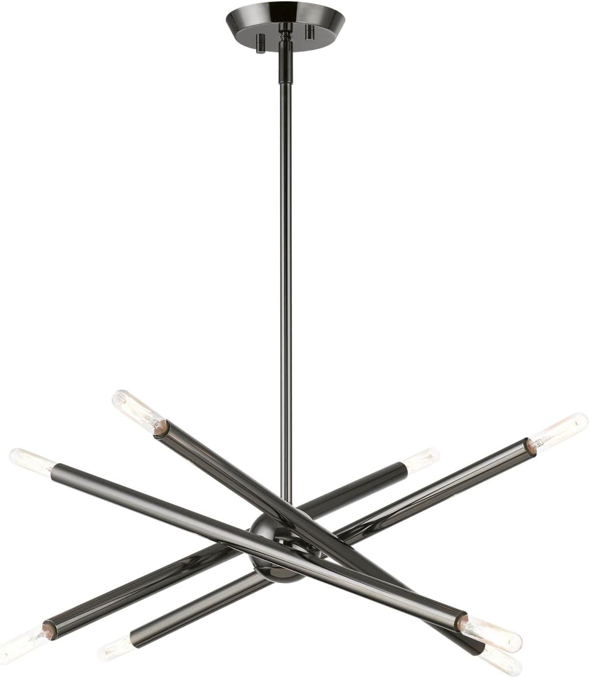 Livex Lighting, 46774-46, Soho, Chandelier, Black Chrome