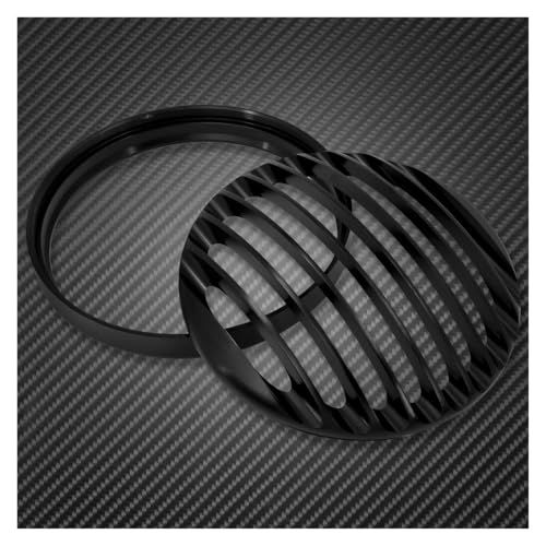 Grille de phare moto 5 3/4 pouces noire en acier pour Sportster 883