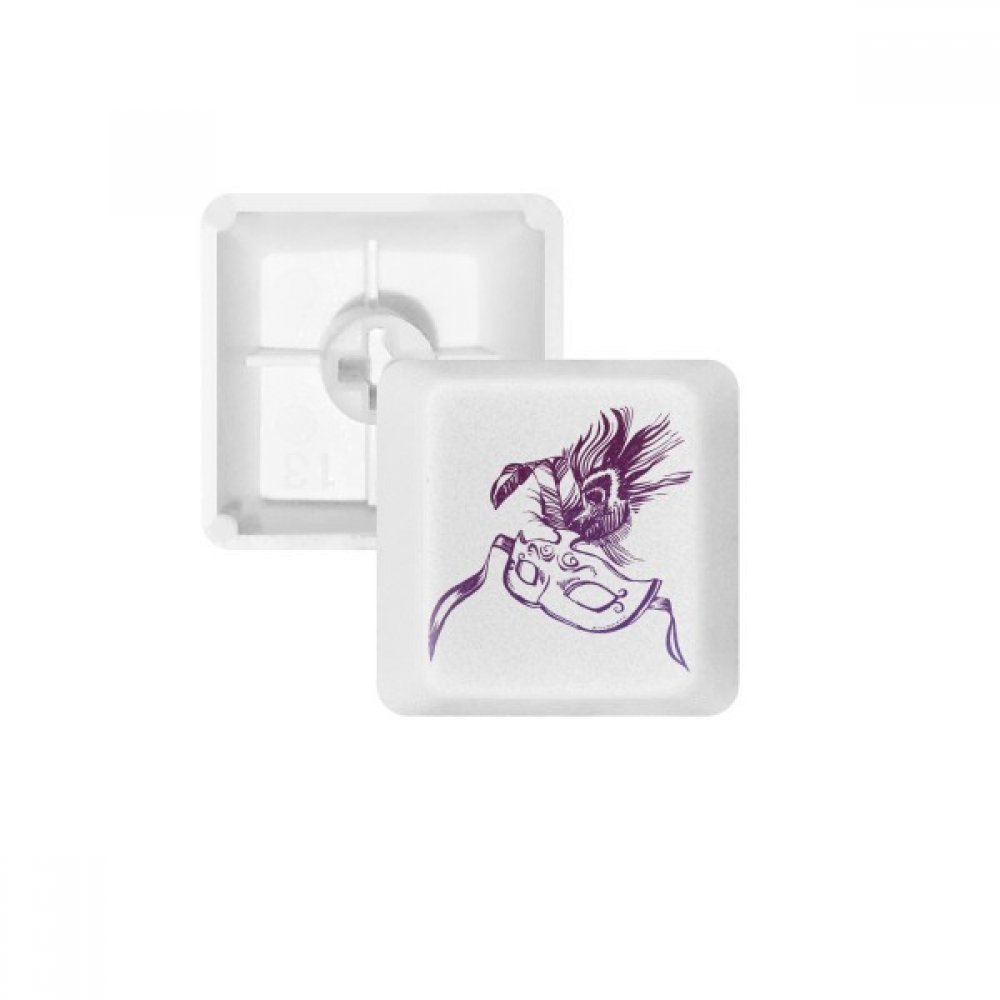 Keycaps PBT Venise pour clavier mécanique : touches blanches OEM R3 multicolore sans marquage - 4