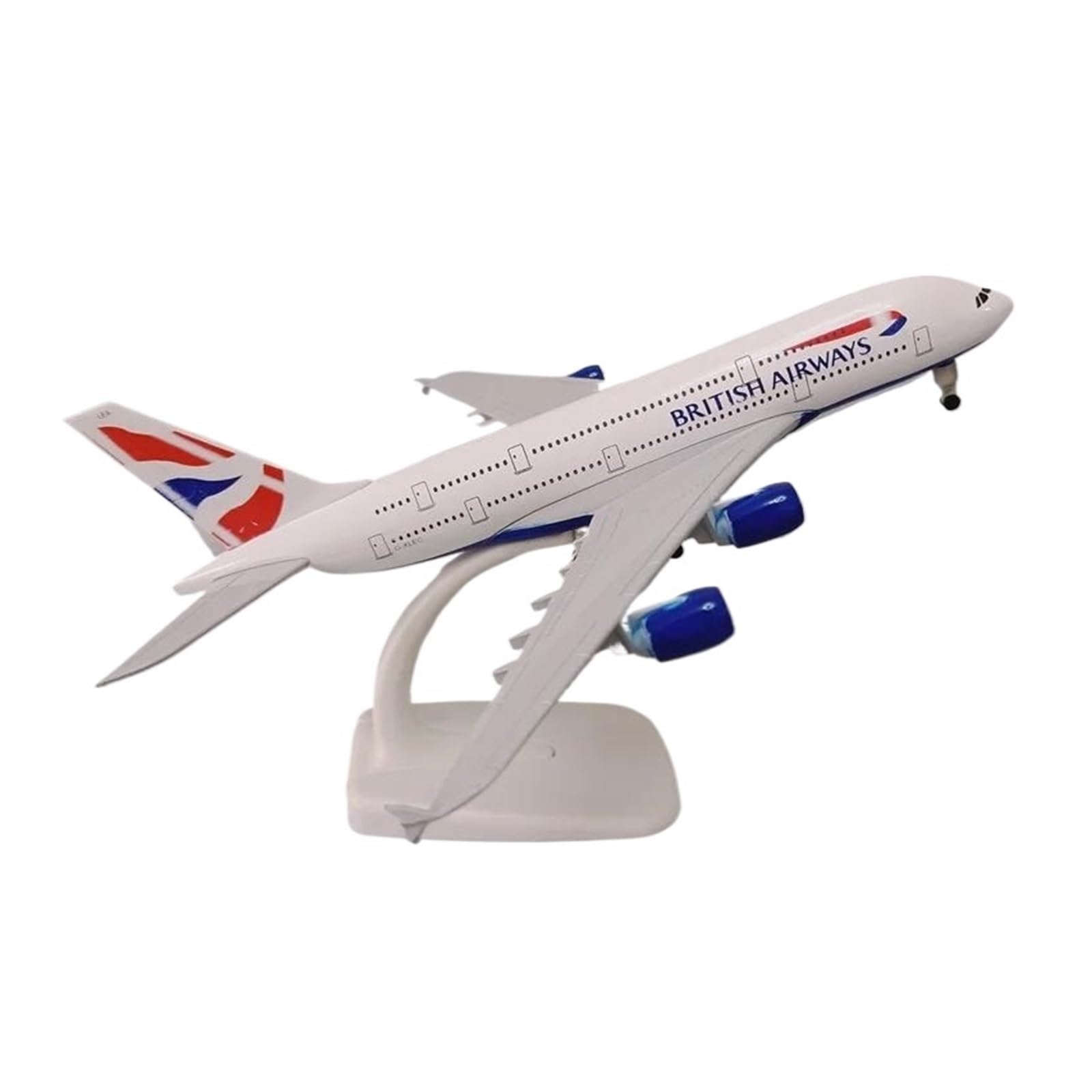 Kit Modello Di Aereo Pressofuso Da 20 Cm Per British Airways Airbus 380 A380 Per Regalo Collezione Appassionati Aviazione Modello di Aereo in lega