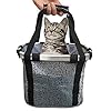 Hamiledyi-Dog-Bike-Basket-Carrier-Folding-Soft-Sided-Bycicle-Carrier-Detachable-Front-Basket-Small-Medium-Cat-Dog-Cycling-Carrier-15-lbs-Easy-Install-Quick-Released Multifunctional Bike Basket for Dogs