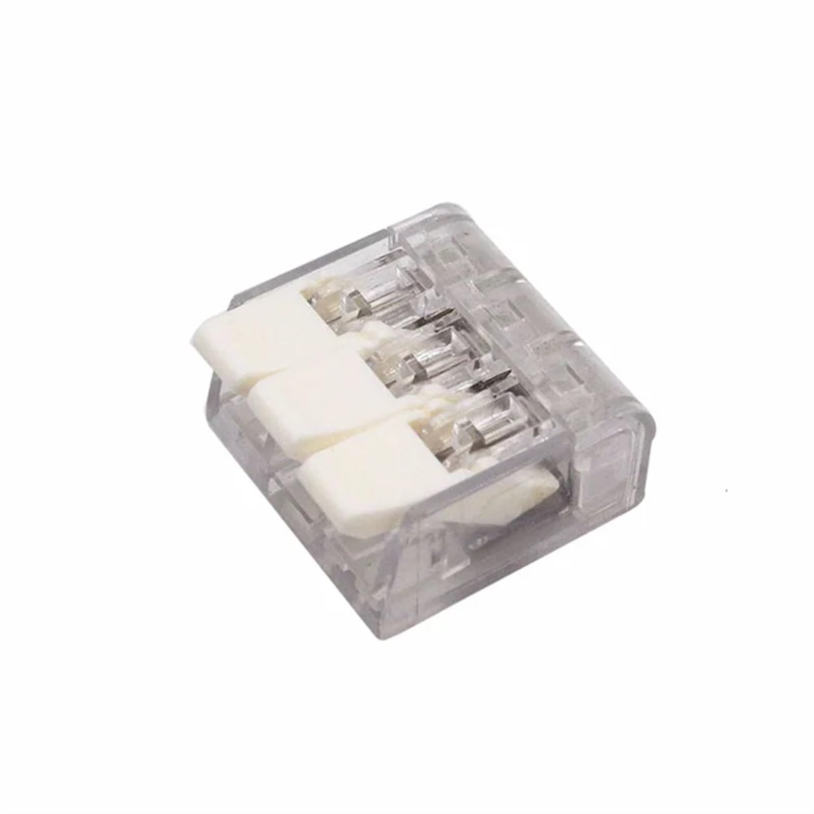 Złącze przewodowe kabel elektryczny taśmy LED konektory mini klatka sprężyna uniwersalne kompaktowe przewody szybkiego okablowania zacisk wtykowy (czarny, 100 szt.)