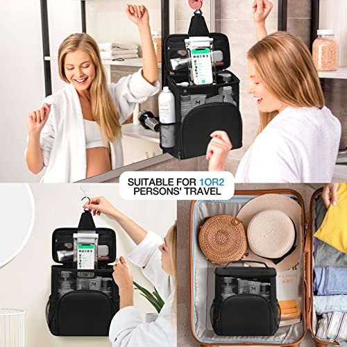 Portable Shower Caddy Toiletry Organizer - Hanging Toiletry Bag Mesh Shower Caddy Tote Bag, Shower Bag With Phone Holder Quick Dry For College Dorm Gym Camp(Black) #TOP1