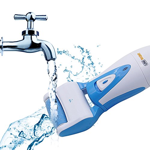 Pedi Kit, Electric Callus Remover by Uni-Right Strong Motor Comfort and Efficient with 2 Coarse Rollers Pro Pedicure SPA Home Tools for Rough Heels (Blue)