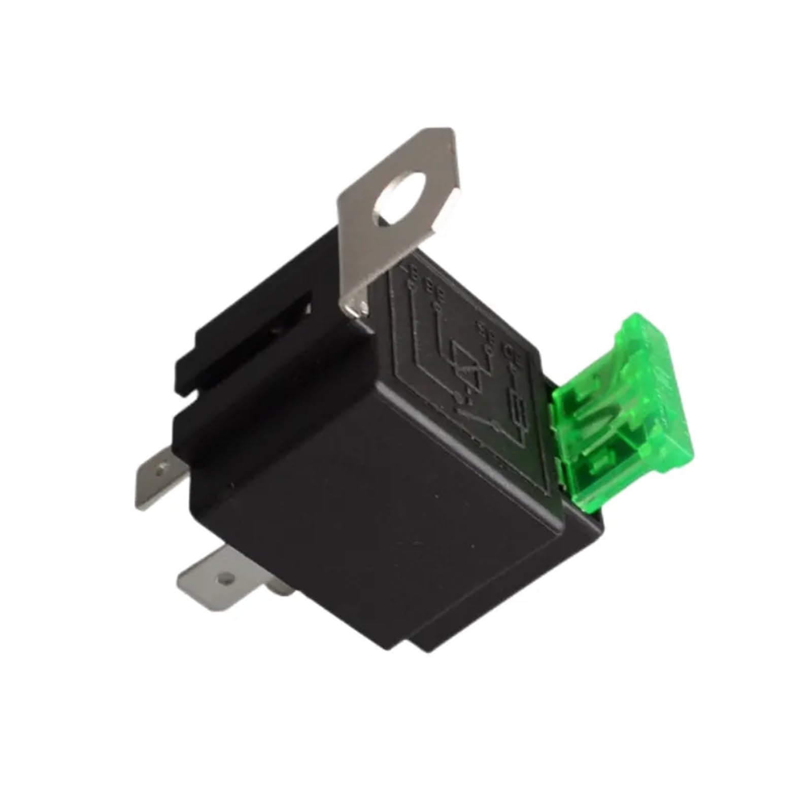 Relais de tension de bobine 12VDC et relais automobile 4 broches 30A avec fusible de rechange