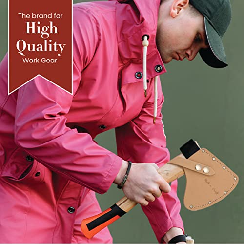 Style n Craft Bainha de machado para campista, bainha de machado de couro de flor integral, bainha d