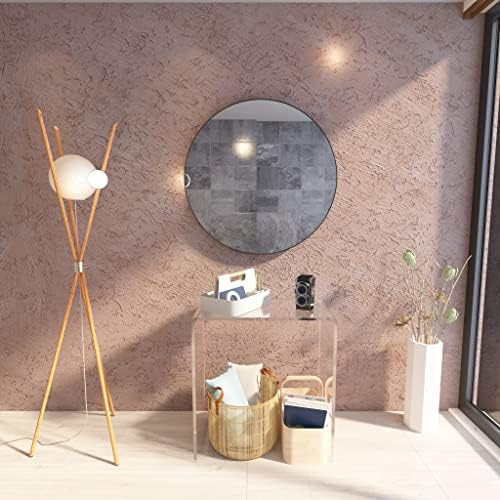 EVKA -Elegant Acrylic Console Table -Sleek Design with Extra Storage Space - Durable and Transparent Addition to Home -Space-saving Piece -Sturdy and Stylish Piece for Entryway or Living Room