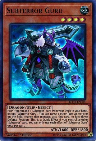 Amazon.com: Yu-Gi-Oh! - Subterror Guru - BLHR-EN084 - Ultra Raro - 1ª  Edición