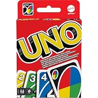 UNO - Classic Colour & Number Matching Card Game - 112 Cards - Customizable & Erasable Wild - Special Action Cards Included - Gift for Kids 7+, W2087