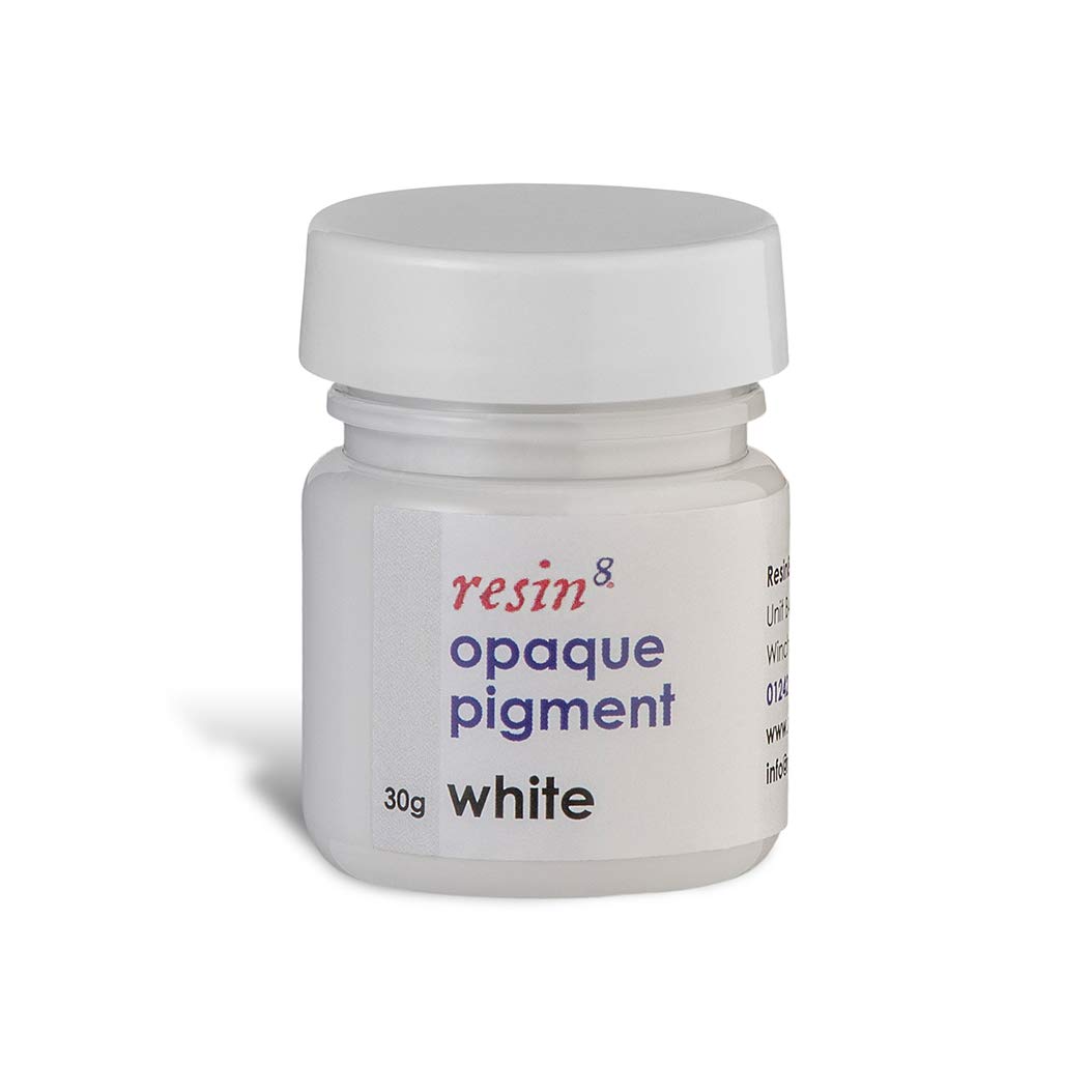 Opaque Epoxy Resin Pigment Resin8 White 30g Long Lasting Rich
