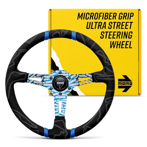 momo スポーツステアリング 黒色&紫色　ULTRA 35パイ　 14インチ momo スポーツステアリング 黒色&紫色 ULTRA 35パイ 14インチ