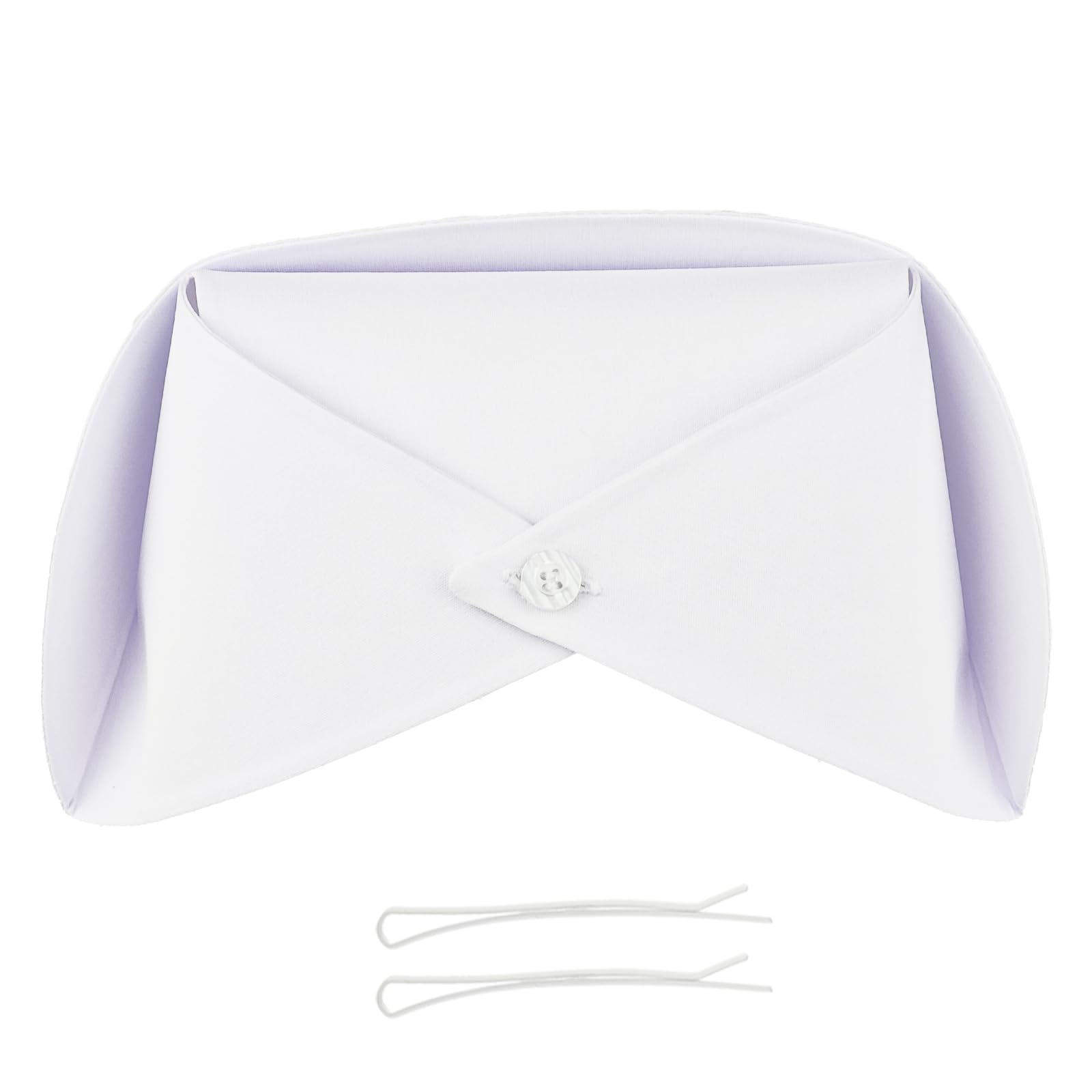 Zelerdo White Nurse Hat Headband Nurse Caps Costume and 10 Pins for Nursing School Graduation Party Cosplay Supplies