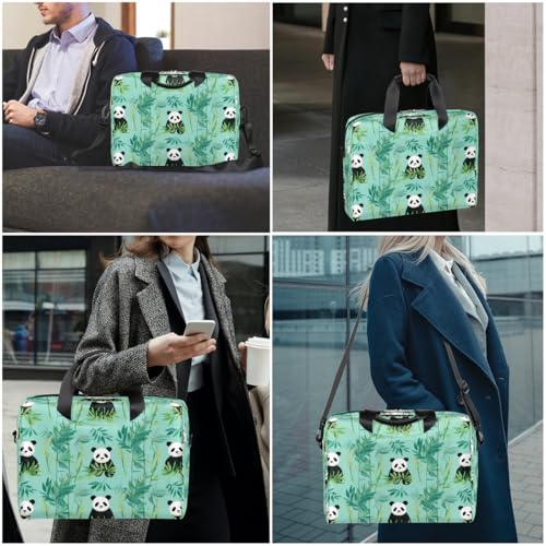 Maletín para portátil con diseño Panda Leaves 16'' miniatura 7