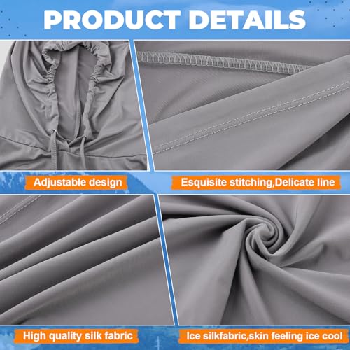Image of Funtery Summer Cooling Balaclava Mask, UV Protection Hood Mask Breathable Cycling Face Cover Full Head Scarf for Men Women