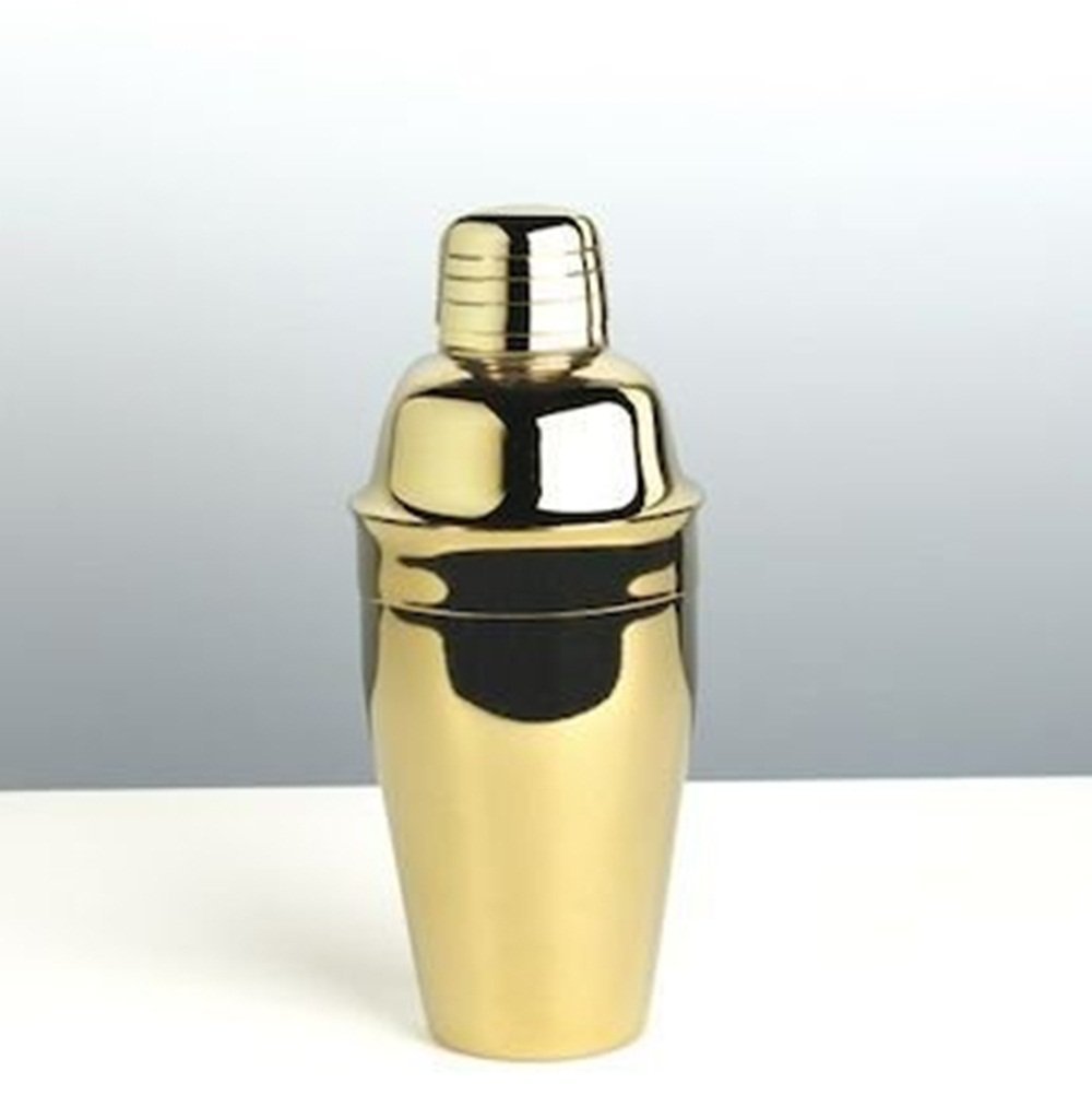 Franmara Premium Cocktail Shaker Set - 8 oz Gold Plated