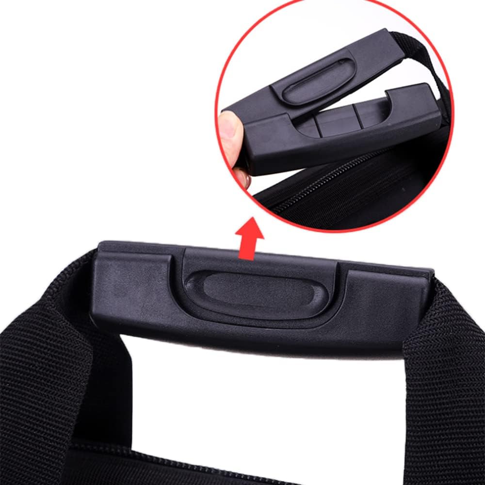 20-inch Wide Mouth Tool Bag with Water Proof Molded Base, Large Storage, Canvas Waterproof Tool Organizer Bag with Multiple Pocket for Men Worker Gift, Square Mouth