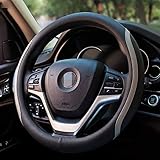 【Schutz】 Die attraktive Abdeckung schützt und verbessert das Aussehen von alten oder schmutzigen Lenkrädern und schützt Ihre Hände vor heißen und kalten Extremen.