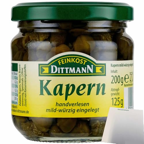 usy Bundle für Feinkost Dittmann Kapern mild würzig (200g Glas) + usy Block