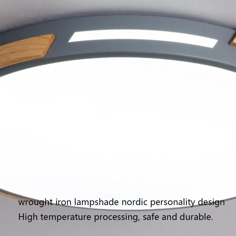 round Led Flush Mount Ceiling Light Stepless Dimming Led Ceiling Lamp Dimmable with Remote Simple Flat Light Light Color Changeable Decorative Lighting Fixtures for Living Room and Bedroom/W